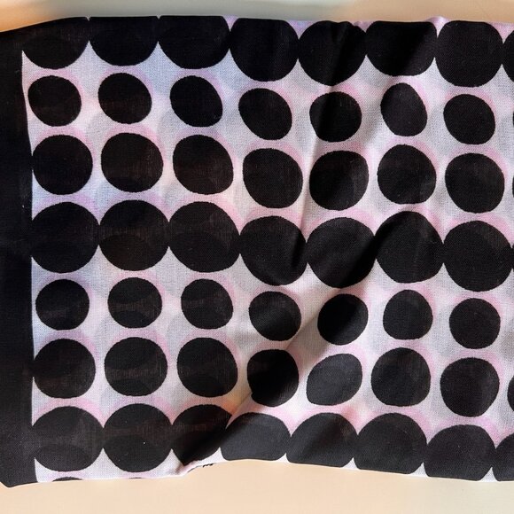 NEW Kate Spade scarf - black and white dots - Picture 2 of 3